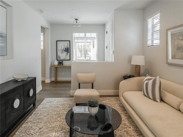 617 E Walnut Ave, Monrovia, CA 91016 - living area featuring wood finished floors and baseboards