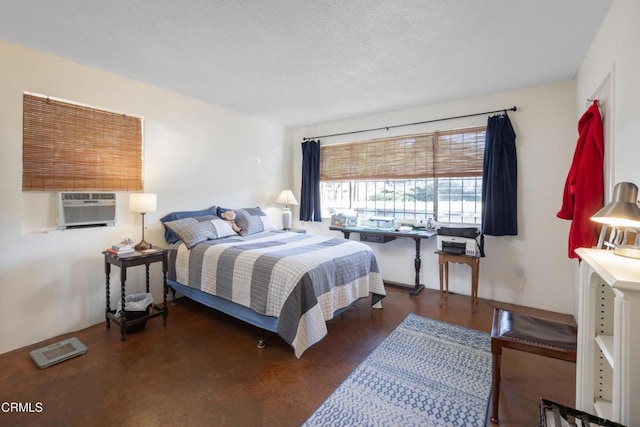 4129 Marmion Way, Los Angeles, CA 90065 - bedroom featuring cooling unit and concrete floors