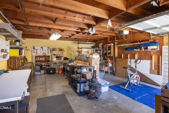 4129 Marmion Way, Los Angeles, CA 90065 - basement with a garage and a workshop area