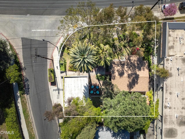 4129 Marmion Way, Los Angeles, CA 90065 - aerial view of property's location featuring property parcel outlined