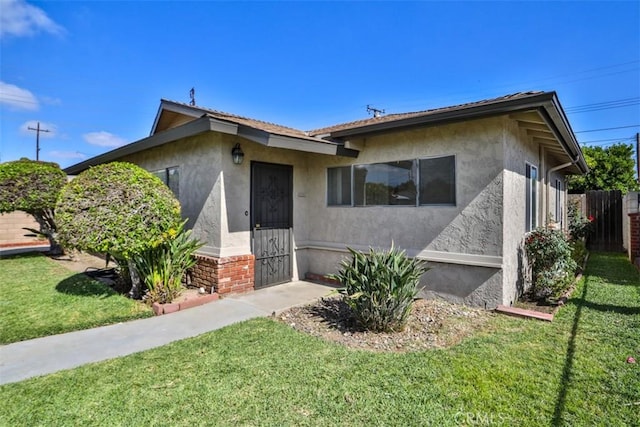 view of front of property with stucco siding