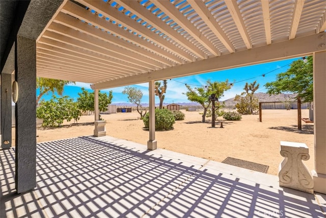 60849 Duvall Dr, Joshua Tree, CA 92252 - view of patio / terrace with a fenced backyard