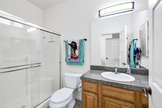 60849 Duvall Dr, Joshua Tree, CA 92252 - full bath with toilet, a shower stall, and vanity