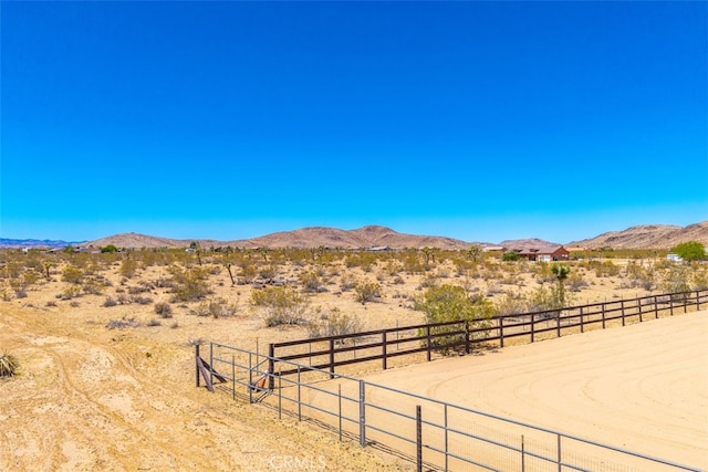 60849 Duvall Dr, Joshua Tree, CA 92252 - mountain view with rural landscape and a desert landscape