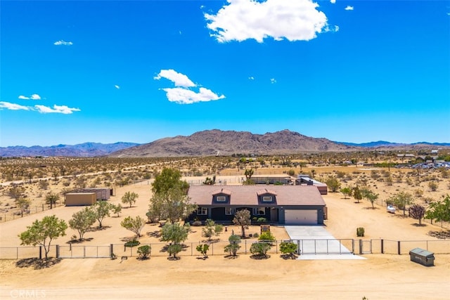 60849 Duvall Dr, Joshua Tree, CA 92252 - view of mountain background featuring a desert landscape and rural landscape