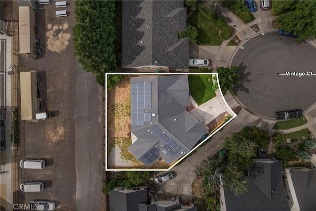 6 Vintage Ct, Chico, CA 95973 - aerial overview of property's location featuring property parcel outlined