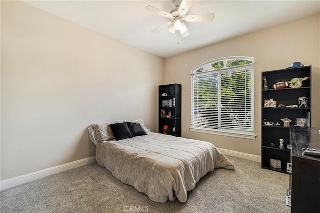6 Vintage Ct, Chico, CA 95973 - carpeted bedroom with baseboards and ceiling fan