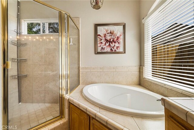 6 Vintage Ct, Chico, CA 95973 - full bathroom with a garden tub and a stall shower
