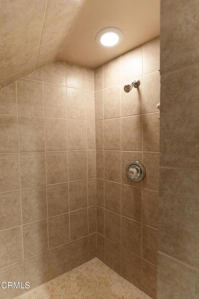 385 Spruce Dr, Lake Arrowhead, CA 92352 - bathroom with tiled shower