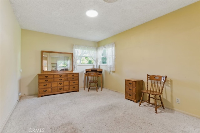 16520 Simonds St, Granada Hills, CA 91344 - sitting room featuring carpet and a textured ceiling