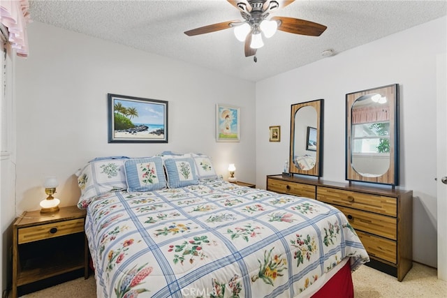 16520 Simonds St, Granada Hills, CA 91344 - bedroom with a textured ceiling and ceiling fan