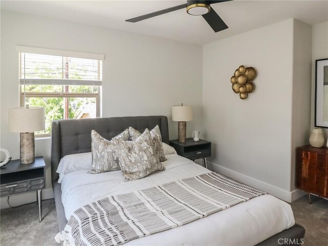 619 E Walnut, Monrovia, CA 91016 - carpeted bedroom featuring baseboards and ceiling fan