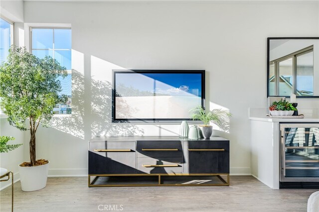 196 Episode, Irvine, CA 92618 - detailed view of wine cooler, wood finished floors, and baseboards
