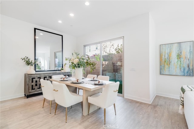 196 Episode, Irvine, CA 92618 - dining space featuring light wood-type flooring, recessed lighting, and baseboards