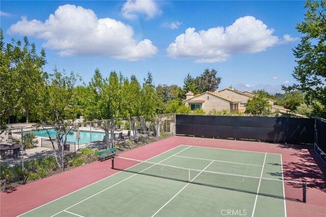 4424 Park Jazmin, Calabasas, CA 91302 - view of tennis court with fence and community basketball court