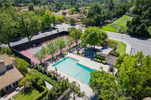 4424 Park Jazmin, Calabasas, CA 91302 - bird's eye view of a pool area