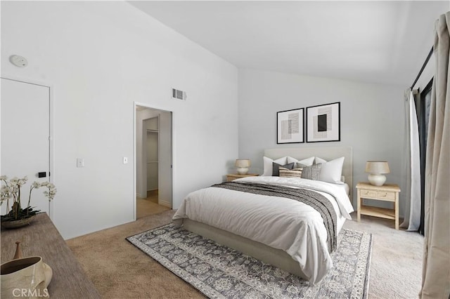 4424 Park Jazmin, Calabasas, CA 91302 - bedroom featuring vaulted ceiling and carpet floors