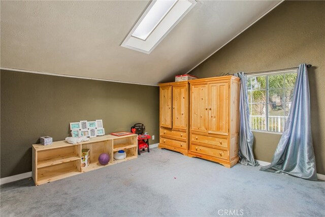 11425 Bryant St, Yucaipa, CA 92399 - bonus room with a skylight, vaulted ceiling, and carpet floors