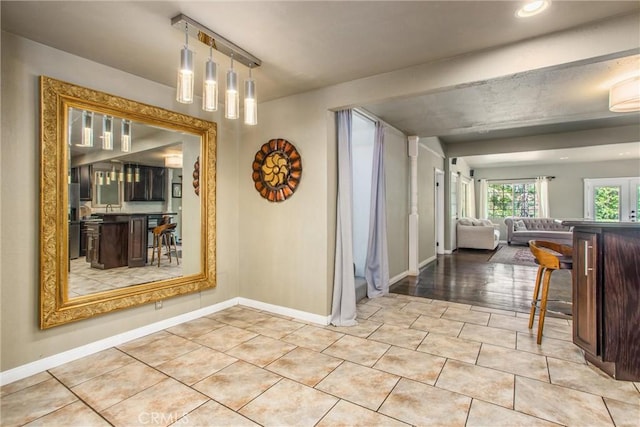 11425 Bryant St, Yucaipa, CA 92399 - dining space featuring light tile patterned floors, baseboards, and recessed lighting