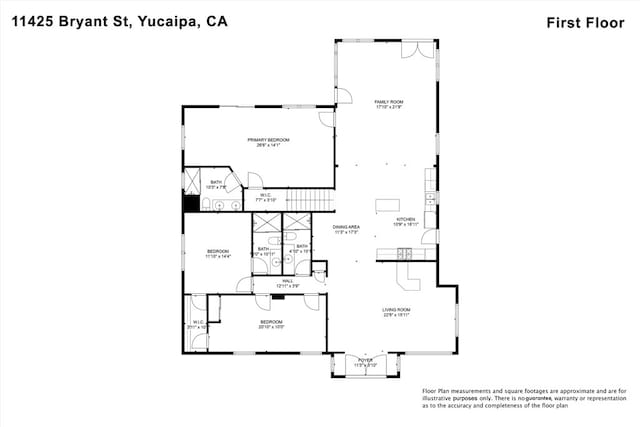 11425 Bryant St, Yucaipa, CA 92399 - room layout
