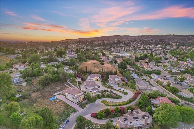 451 Avenida Esplendor, Walnut, CA 91789 - aerial view at dusk of a residential view and a mountain view