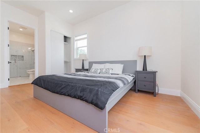 451 Avenida Esplendor, Walnut, CA 91789 - bedroom featuring wood finished floors, baseboards, recessed lighting, ensuite bathroom, and a closet
