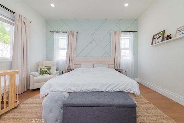 451 Avenida Esplendor, Walnut, CA 91789 - bedroom featuring multiple windows, recessed lighting, baseboards, and light wood-style floors