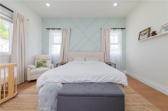 451 Avenida Esplendor, Walnut, CA 91789 - bedroom with multiple windows, recessed lighting, baseboards, and light wood-style floors