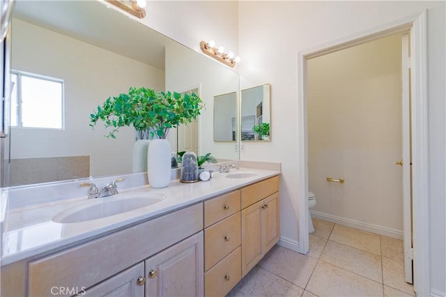 338 Calle Vis, Walnut, CA 91789 - bathroom featuring double vanity and tile patterned floors