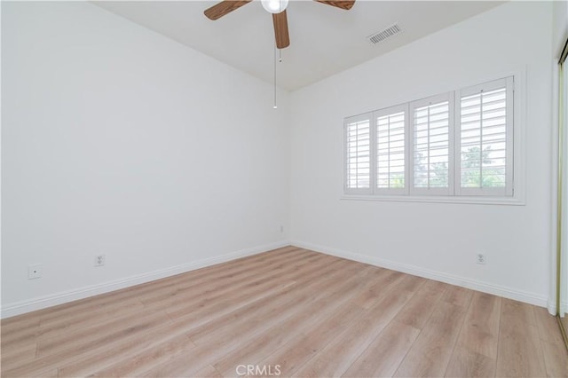 338 Calle Vis, Walnut, CA 91789 - empty room with light wood-style floors and ceiling fan