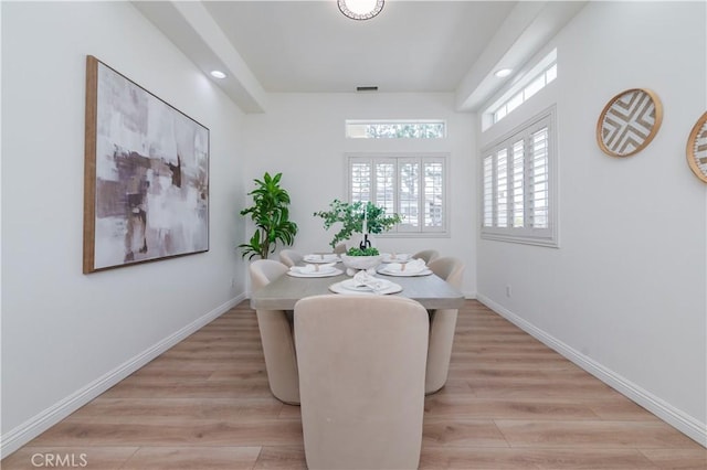 338 Calle Vis, Walnut, CA 91789 - dining room with light wood finished floors and recessed lighting