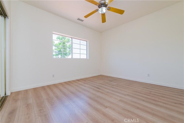 338 Calle Vis, Walnut, CA 91789 - unfurnished room with light wood finished floors and ceiling fan