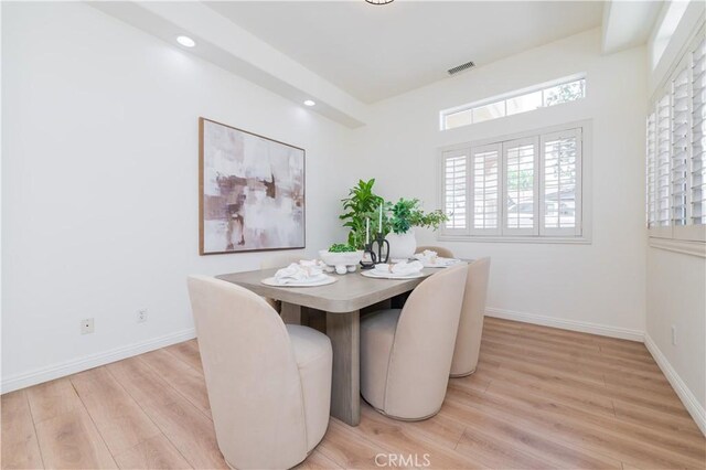 338 Calle Vis, Walnut, CA 91789 - dining room featuring light wood-style floors and recessed lighting