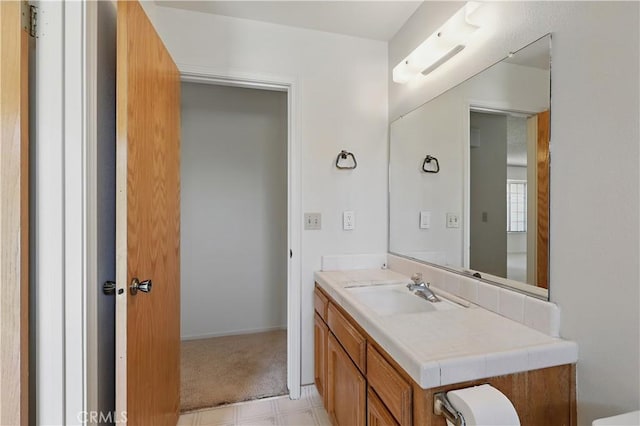 442 R St, Merced, CA 95341 - bathroom featuring vanity and baseboards