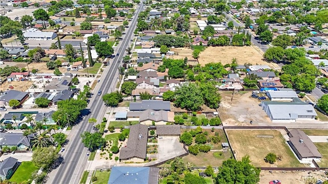 442 R St, Merced, CA 95341 - aerial view of property and surrounding area with nearby suburban area