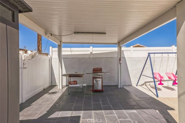 15025 Avenida Ramada, Desert Hot Springs, CA 92240 - view of patio with a fenced backyard