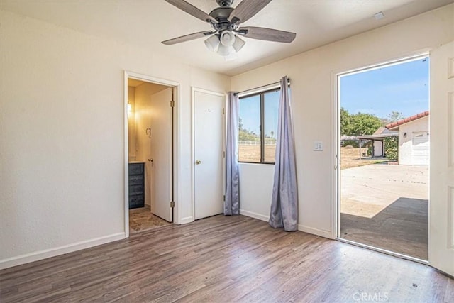 420 Via Vicente, Nipomo, CA 93444 - unfurnished room featuring wood finished floors, baseboards, and ceiling fan