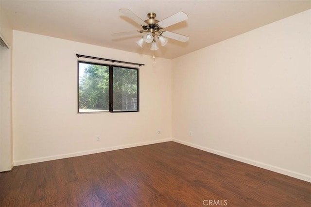420 Via Vicente, Nipomo, CA 93444 - unfurnished room featuring dark wood-type flooring, baseboards, and ceiling fan
