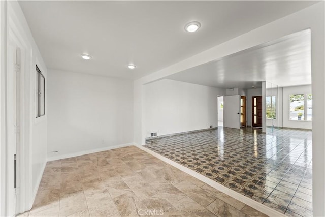 2021 Elanita Dr, San Pedro, CA 90732 - unfurnished room with baseboards and recessed lighting