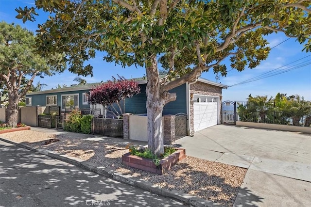 3602 S Walker Ave, San Pedro, CA 90731 - single story home with a gate, concrete driveway, and an attached garage