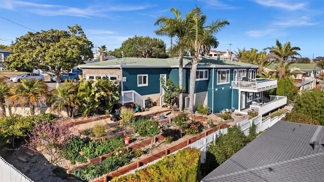 3602 S Walker Ave, San Pedro, CA 90731 - view of front facade featuring a vegetable garden and fence