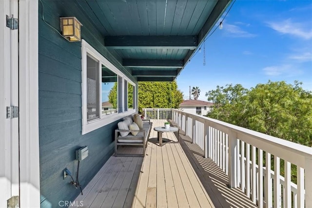 3602 S Walker Ave, San Pedro, CA 90731 - wooden terrace with an outdoor living space