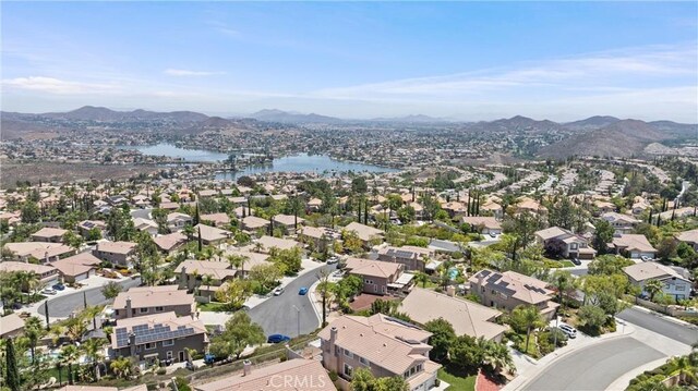 2 Corte Lateuza, Lake Elsinore, CA 92532 - aerial view of residential area featuring a water and mountain view