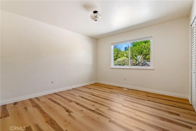 3500 Colima Rd, Atascadero, CA 93422 - empty room featuring baseboards and light wood finished floors