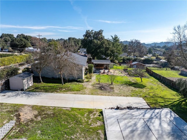 3500 Colima Rd, Atascadero, CA 93422 - view of yard featuring fence, a shed, and an outbuilding
