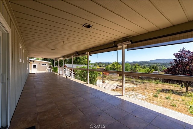 3500 Colima Rd, Atascadero, CA 93422 - view of patio featuring a mountain view