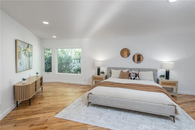 3828 Alomar Dr, Sherman Oaks, CA 91423 - bedroom with recessed lighting, baseboards, and light wood-style flooring