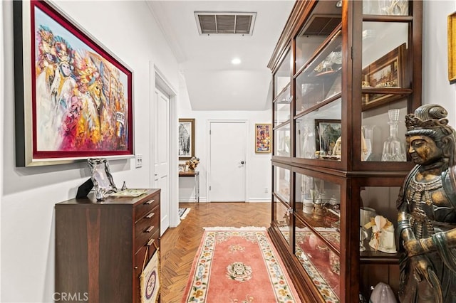 4960 Densmore Ave, Encino, CA 91436 - hallway with recessed lighting and baseboards