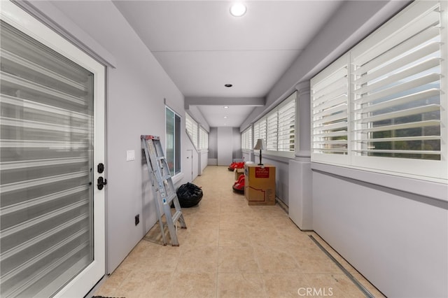 475 W 26th St, Upland, CA 91784 - hallway featuring recessed lighting and light tile patterned floors