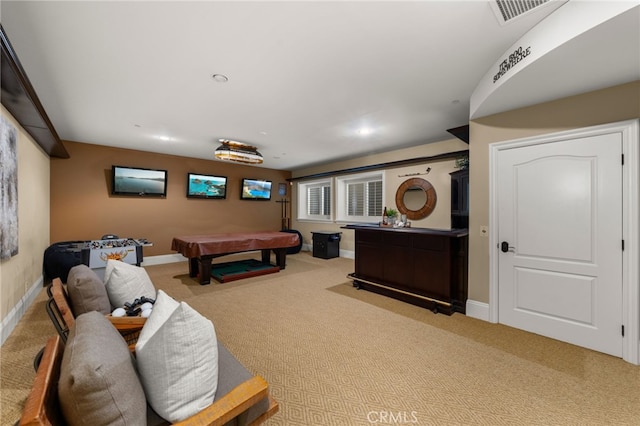 475 W 26th St, Upland, CA 91784 - game room with pool table, carpet, baseboards, and recessed lighting
